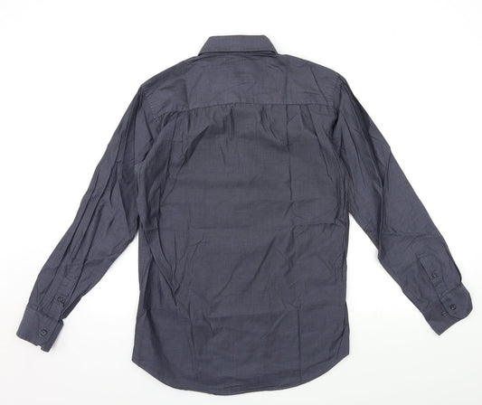 NEXT Mens Grey Button-Up Size 14.5