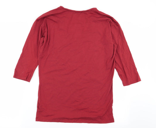 Womens UK Size M Gap Brown Basic T-Shirt