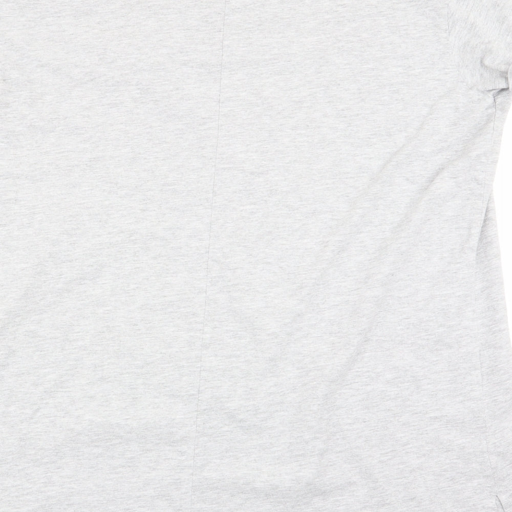 Womens UK Size 18 Yours Grey Basic T-Shirt