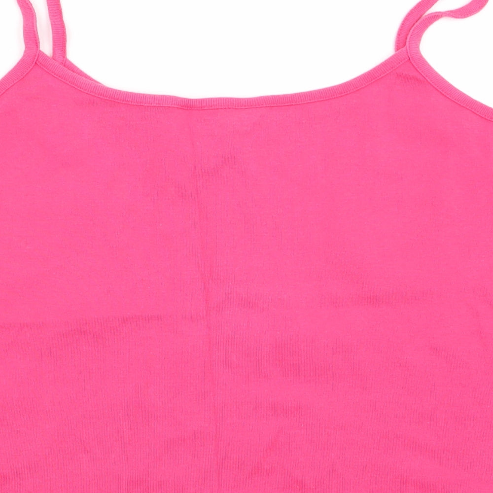 Womens UK Size 18 Essentials Pink Camisole Tank