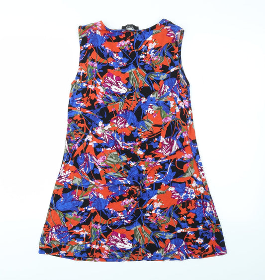 George Womens Multicoloured Geometric Basic T-Shirt Size 10