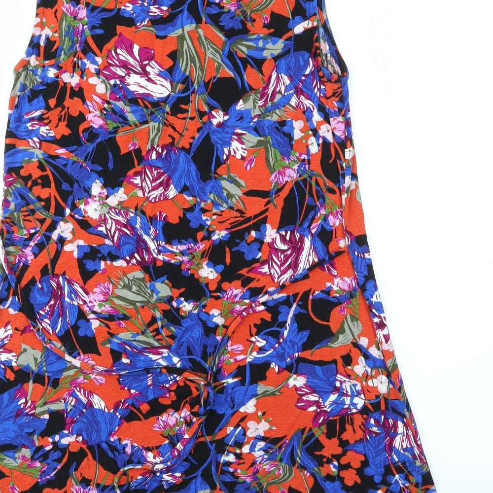 George Womens Multicoloured Geometric Basic T-Shirt Size 10