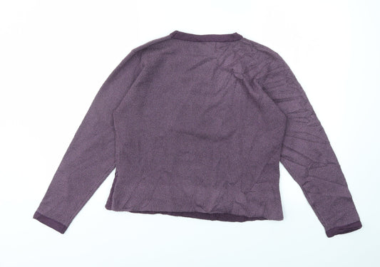 Jessica Graaf Womens Purple Pullover Jumper Size S