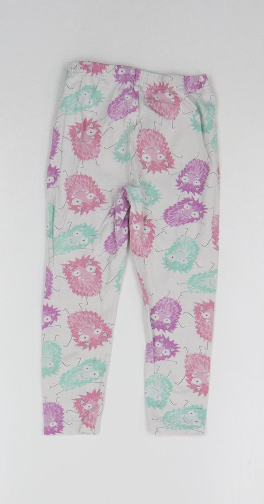 Very Girls White Geometric Top Pyjama Pants Size 6 Years - MONSTER