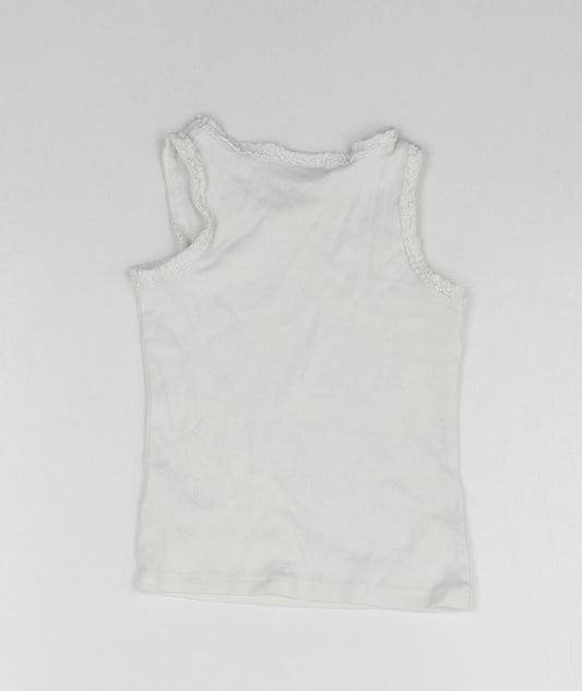 NEXT Baby White Basic Tank Size 12-18 Months
