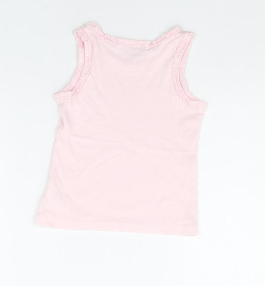 NEXT Girls Pink Basic Tank Size 12-18 Months