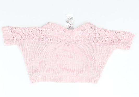 Evie Angel Girls Pink Cardigan Jumper Size 2 Years