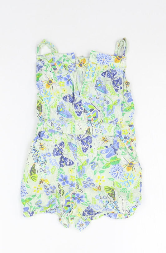 Monsoon Baby Green Geometric Babygrow One-Piece Size 6-9 Months