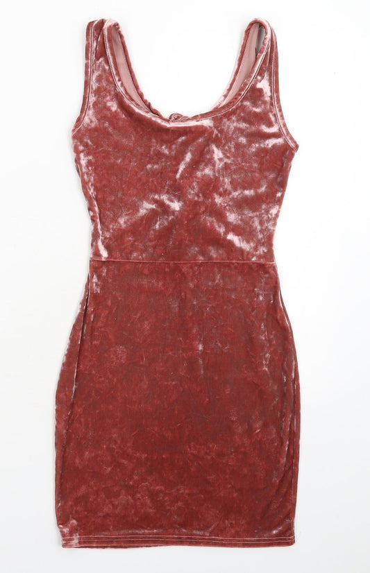 PRETTYLITTLETHING Womens Pink Mini Size S