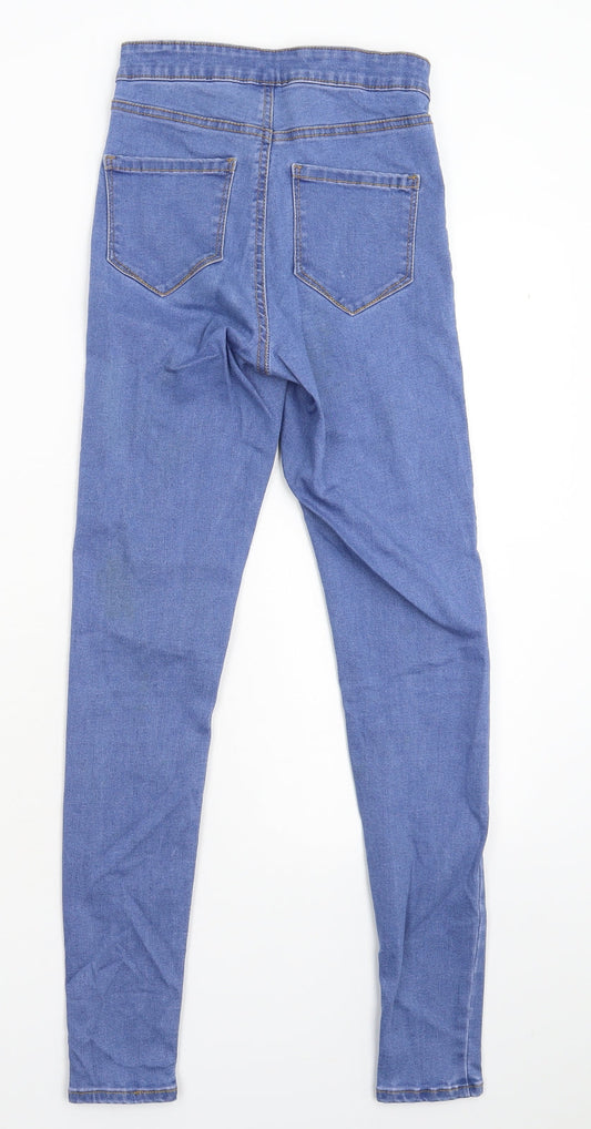 Denim & Co. Womens Blue Denim Jegging Jeans Size 6 L28 in