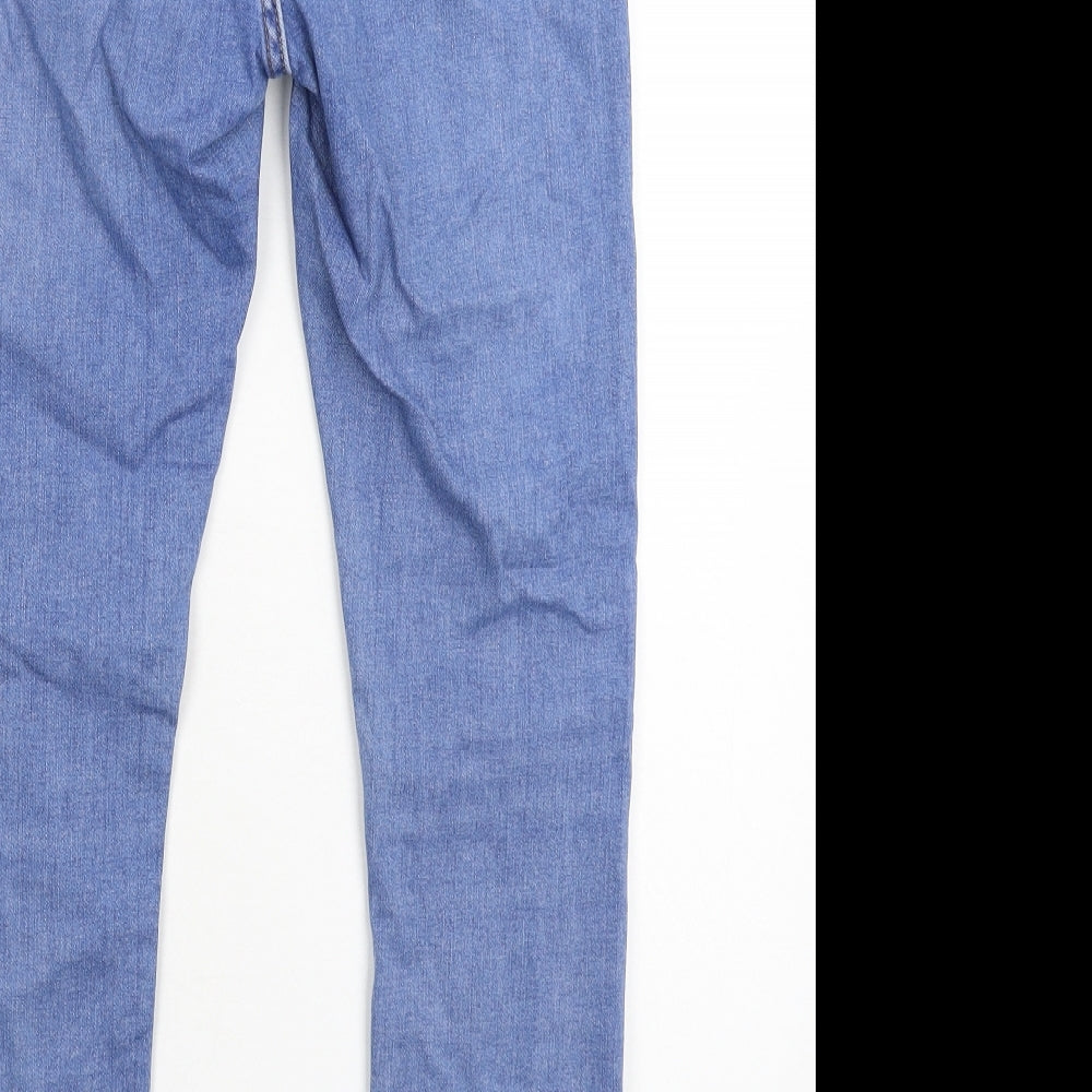 Topshop Womens Blue Denim Skinny Jeans Size 26 in L26 in