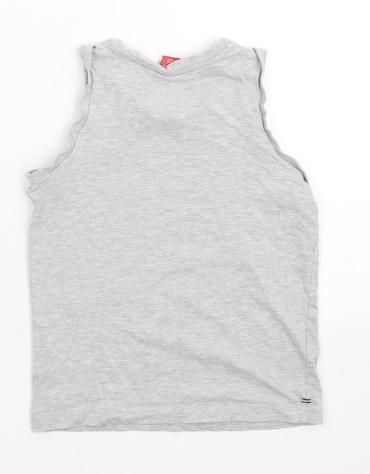 Slazenger Boys Grey Basic Tank Size 7-8 Years