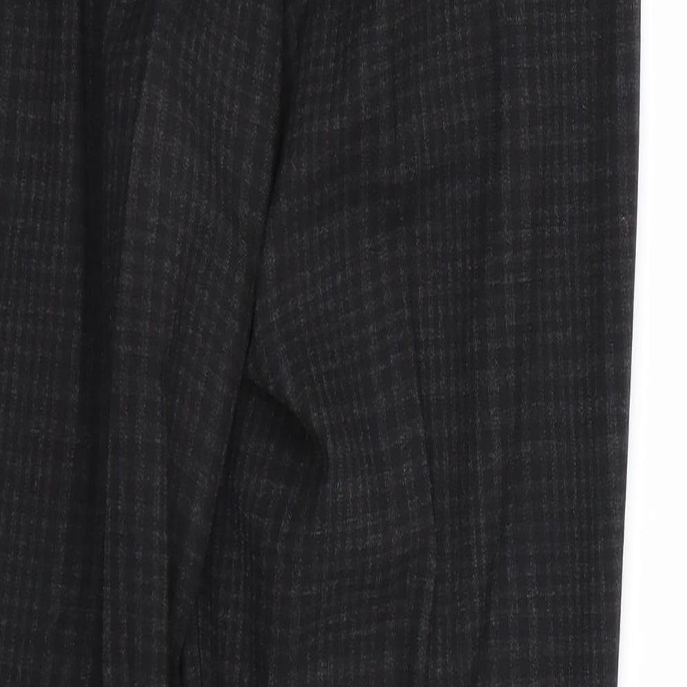 Womens UK Size 4 H&M Regular Fit Black Trousers