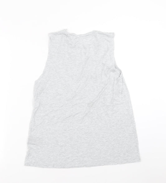 Weekday Womens Grey Basic Tank Size L