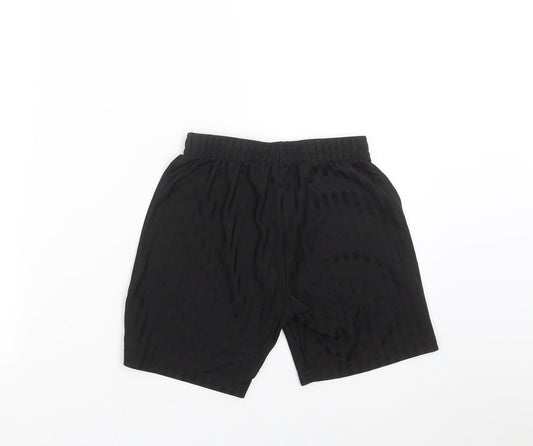 F&F Boys Black Striped Sweat Shorts Size 7-8 Years - football shorts