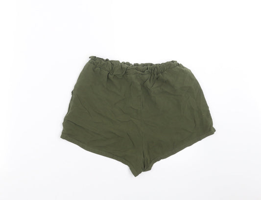 Primark Womens Green Hot Pants Shorts Size 4