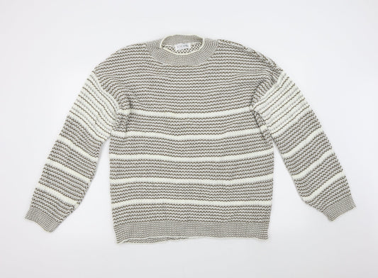 Womens UK Size L In the Style Brown Pullover Jumper