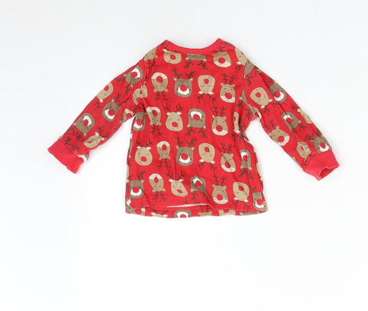 George Baby Red Solid Pyjama Top Size 6-9 Months