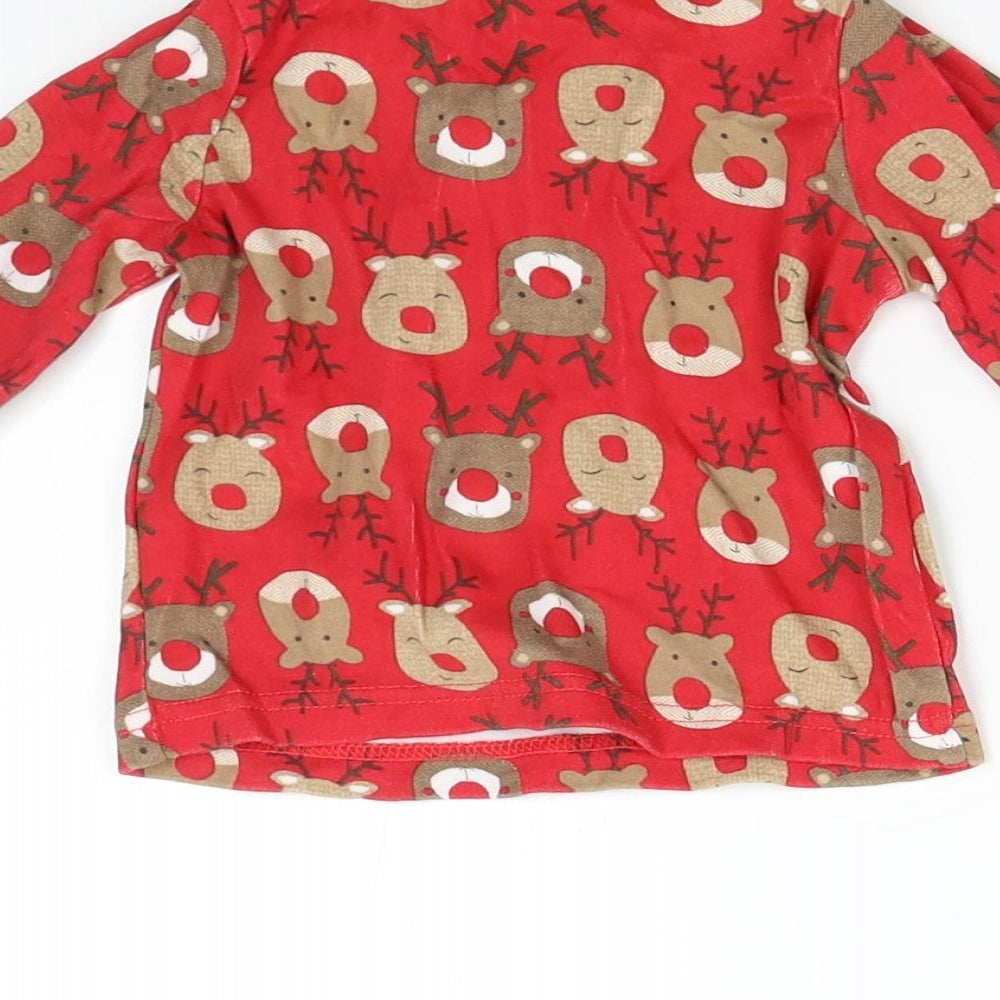 George Baby Red Solid Pyjama Top Size 6-9 Months