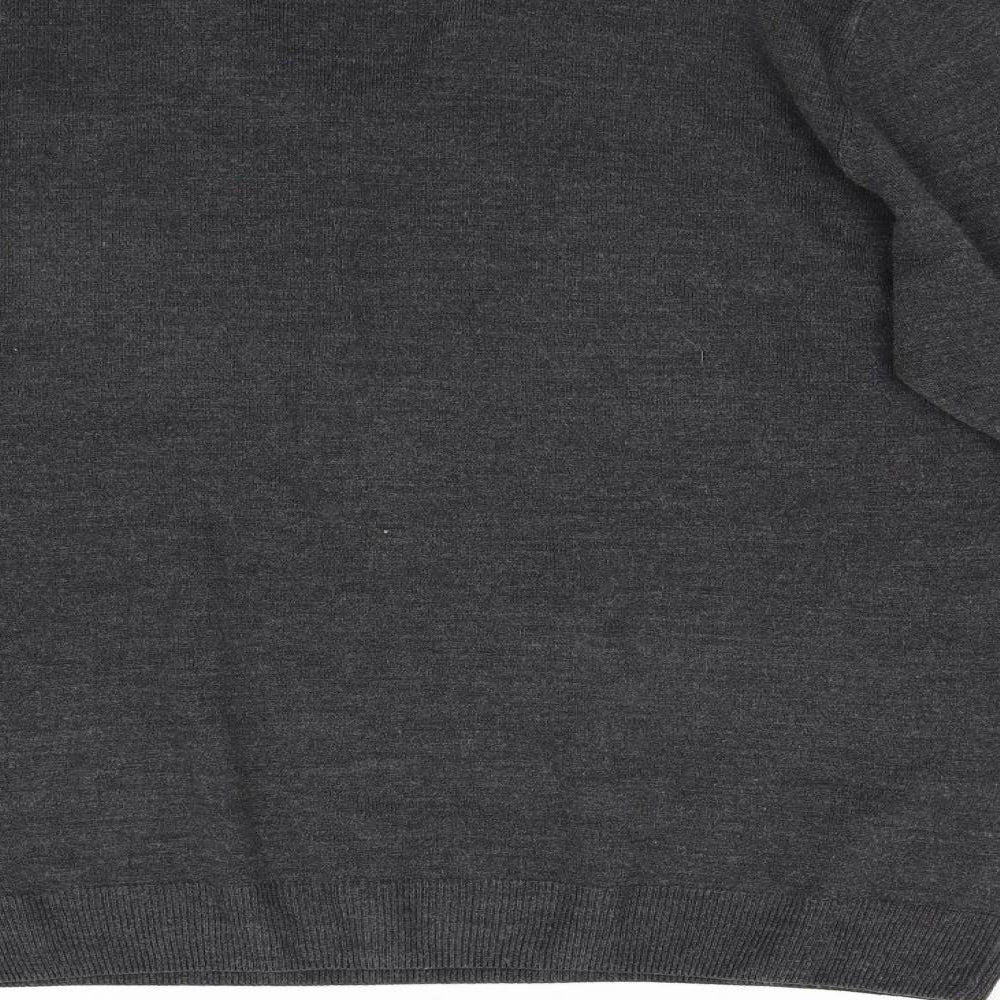 M&S Mens Grey Knit Pullover Jumper Size L