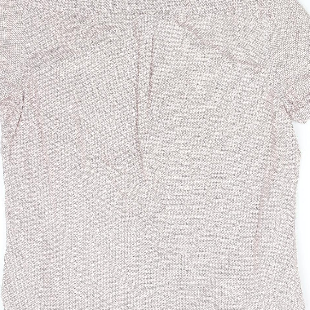 Mens UK Size L Burton Red Button-Up Short Sleeve Casual Shirt