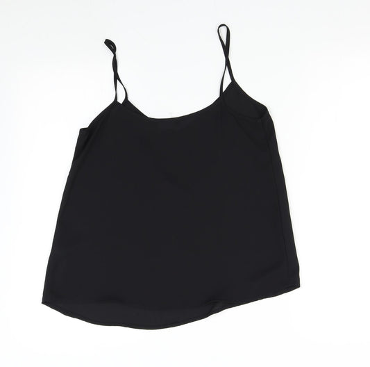 Womens UK Size 10 New Look Black Camisole Tank