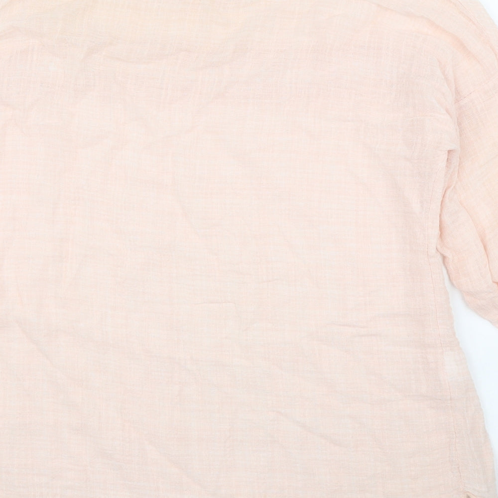 Womens UK Size One Size Preworn Pink Basic Blouse