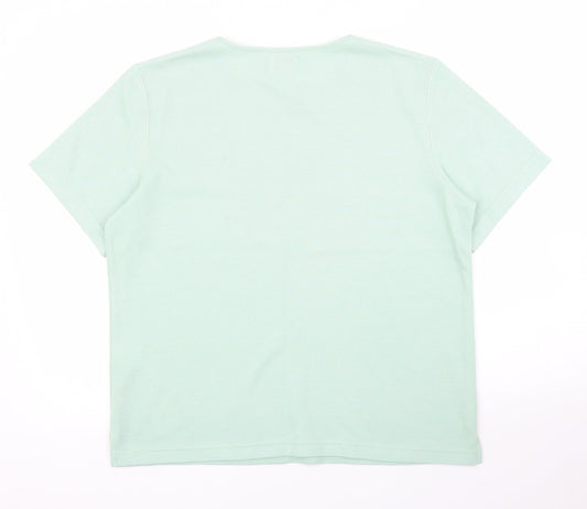 Bonmarché Womens Green Basic T-Shirt Size S