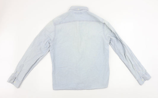 River Island Mens Grey Button-Up Size M