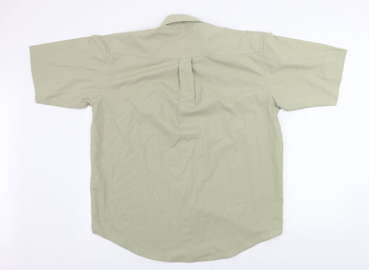 classics Mens Green Button-Up Size M
