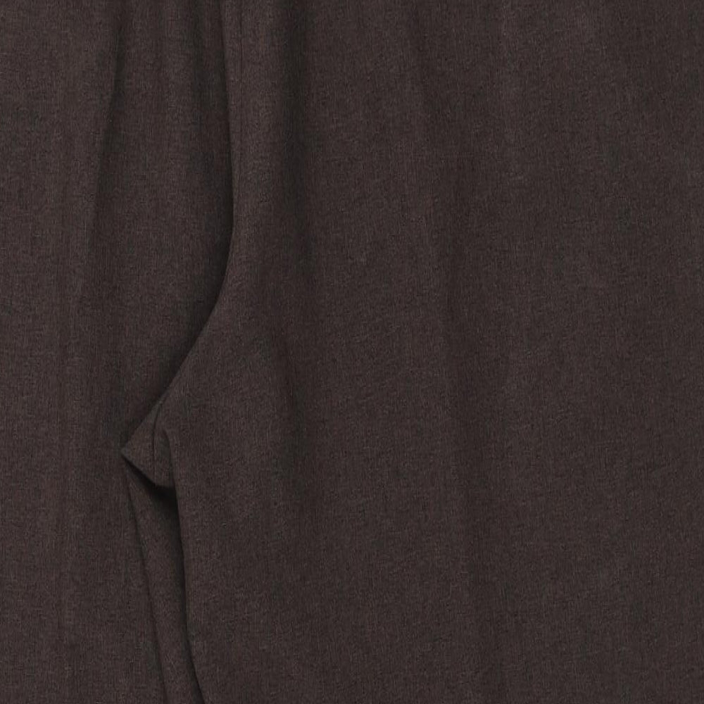 Womens UK Size 20 Preworn Regular Fit Brown Trousers