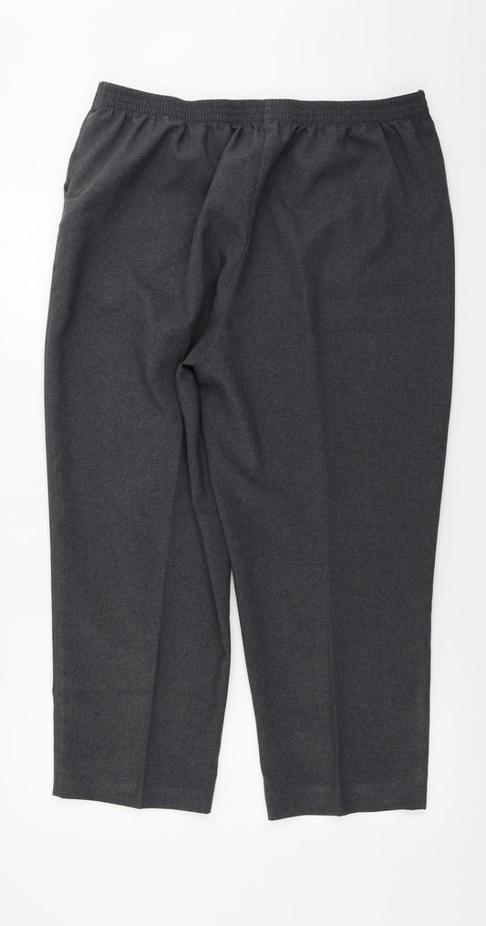 Womens UK Size 34 in EWM Regular Fit Grey Trousers