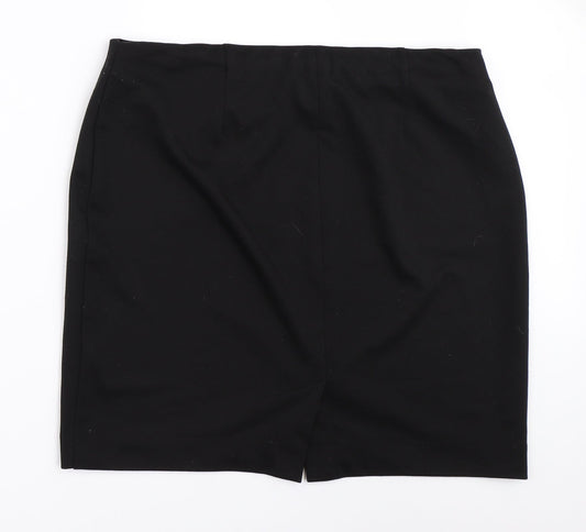 DASH Womens Black   Straight & Pencil Skirt Size XL