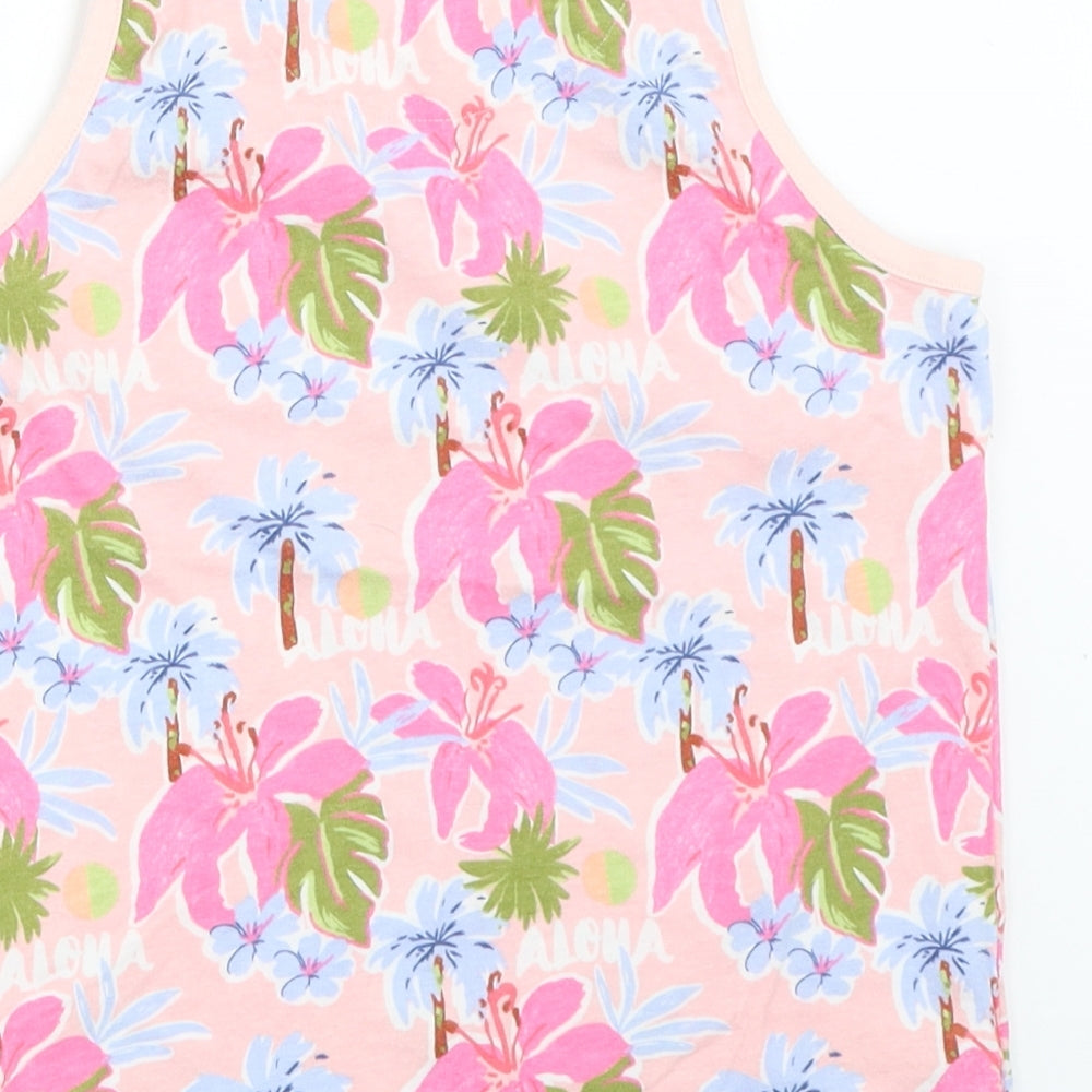 Marks and Spencer Girls Pink Basic Tank Size 9-10 Years