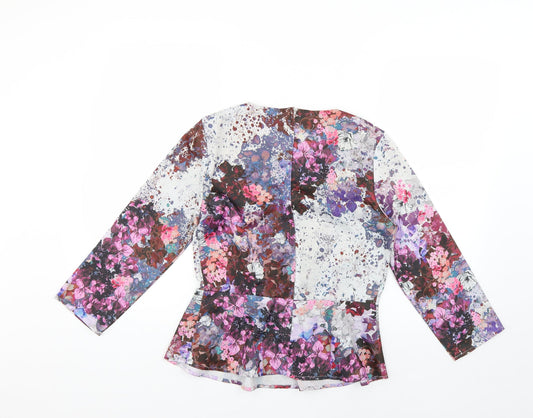 Womens UK Size 6 H&M Multicoloured Basic Blouse