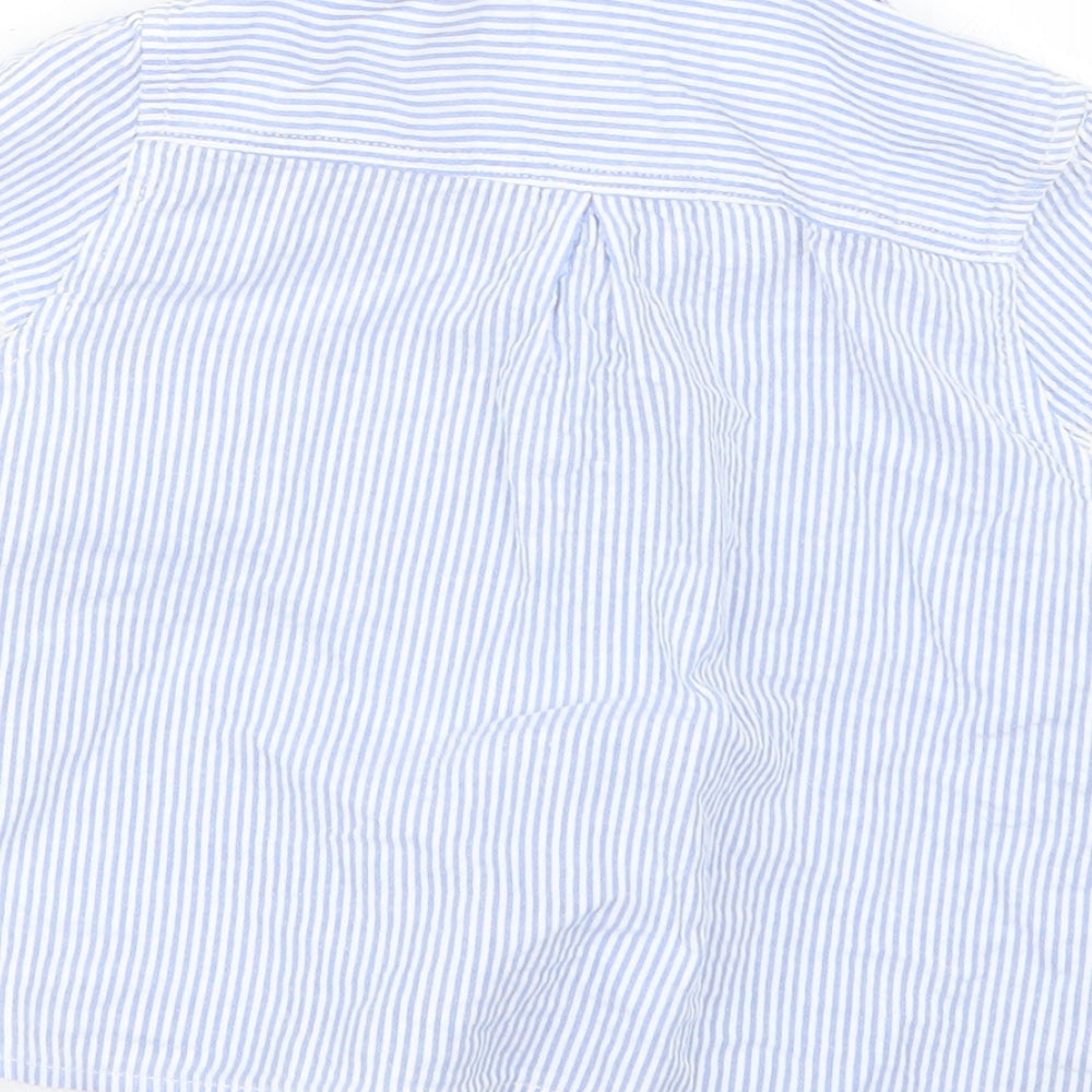 Logg Girls Blue Striped Basic Button-Up Size 5-6 Years