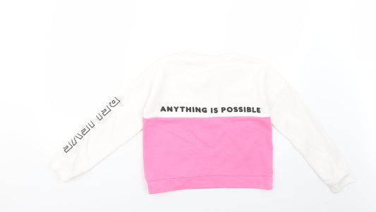 Primark Girls Multicoloured Pullover Jumper Size 9-10 Years
