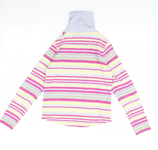 ellesse Womens Multicoloured Striped Pullover Jumper Size 12