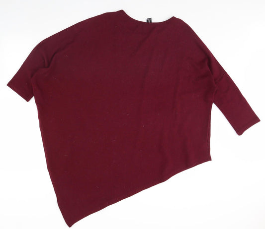 Izabel Womens Purple Pullover Jumper Size 12