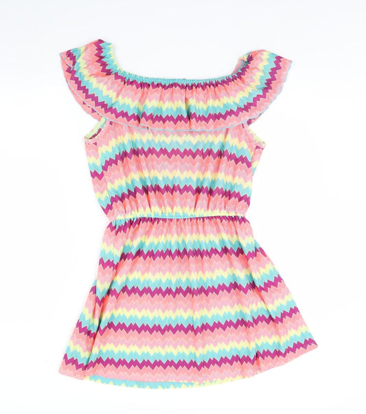 George Womens Multicoloured Striped Kaftan Size L