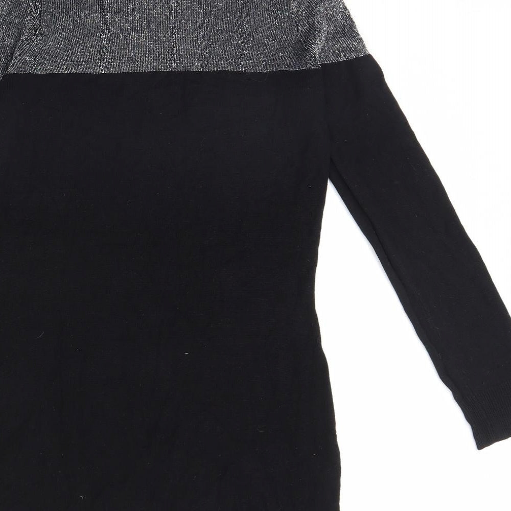 Womens UK Size 10 South Black Pullover Jumper