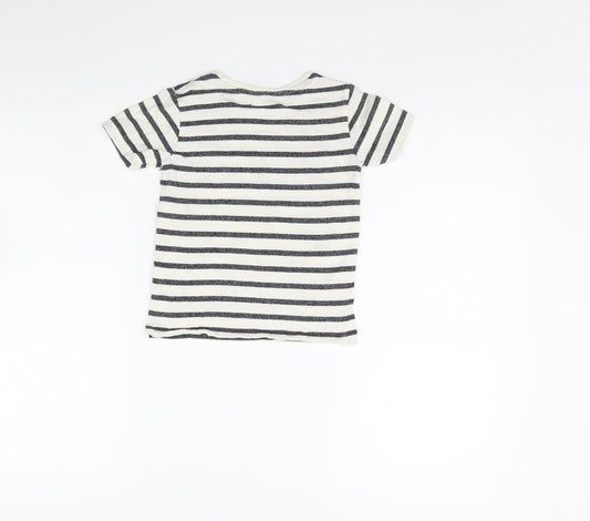 George Boys Ivory Striped Basic T-Shirt Size 3 Years - NYC