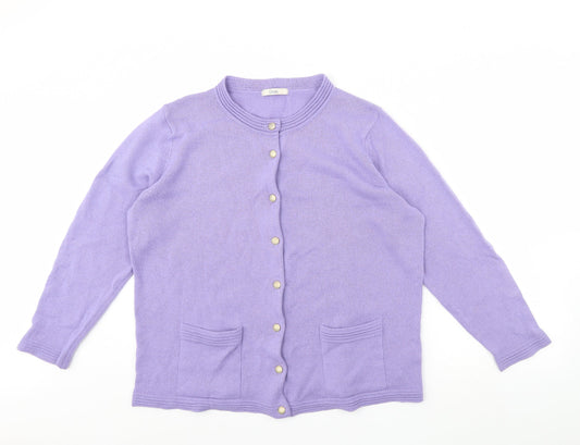 Womens UK Size 20 m&s Purple Jacket