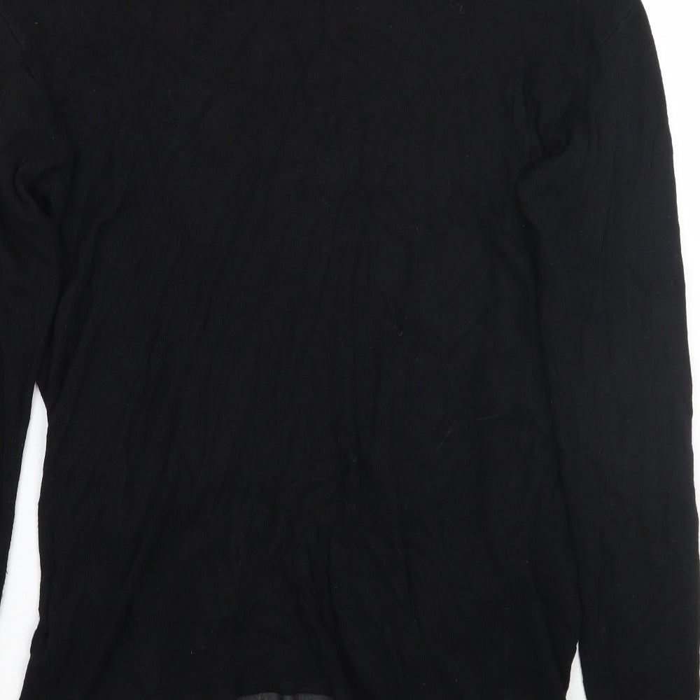Jean Pascale Womens Black Cardigan Jumper Size XS