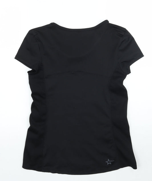 Womens UK Size M Terranova Black Basic T-Shirt