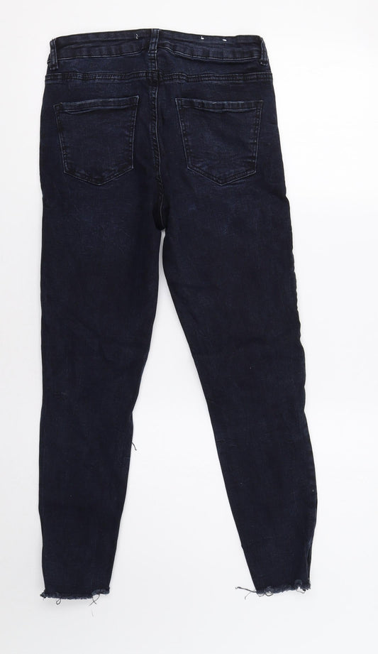 New Look Womens Blue Skinny Jeans Size 10 L26 in