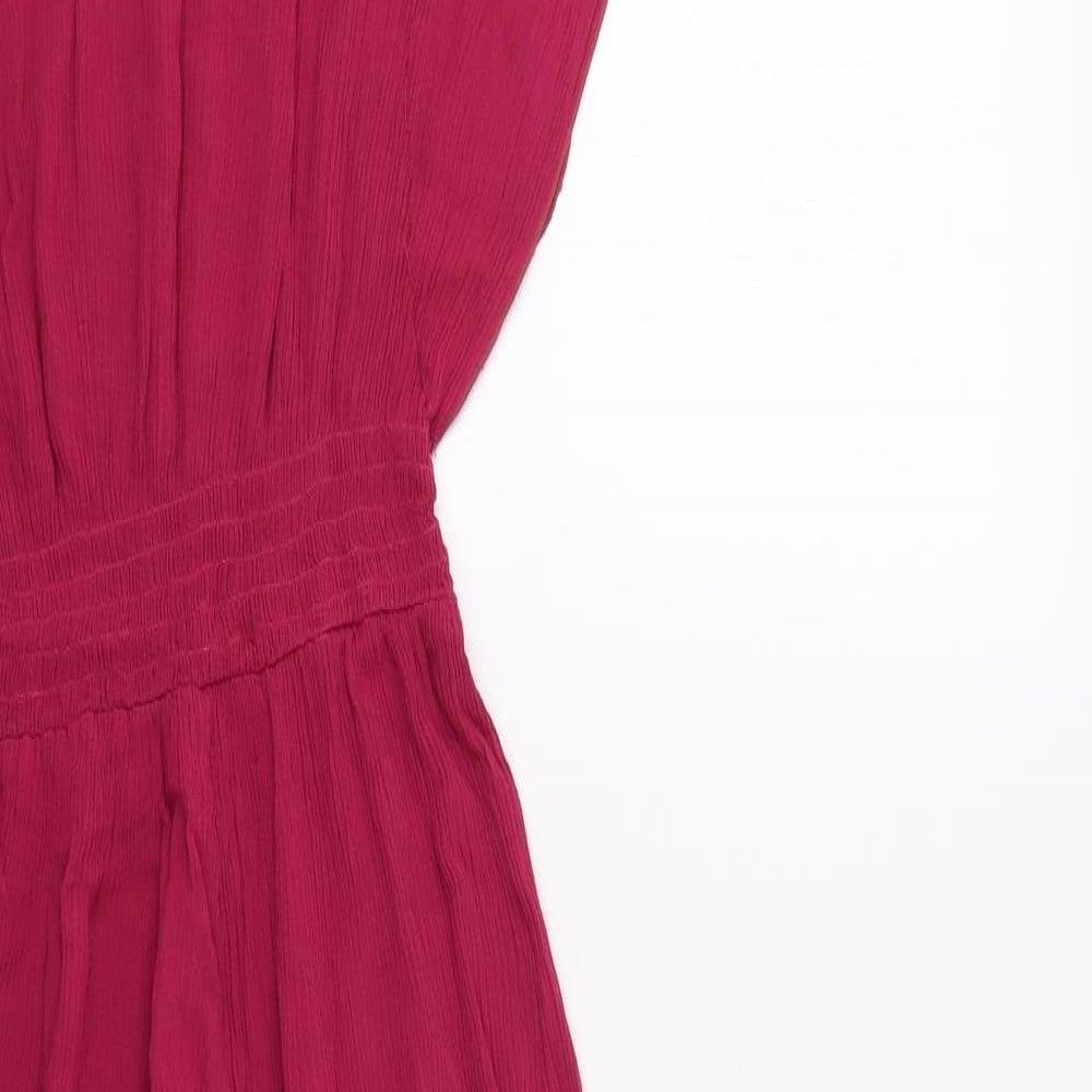 Chevere Ibiza Womens Pink Jumpsuit One-Piece One Size
