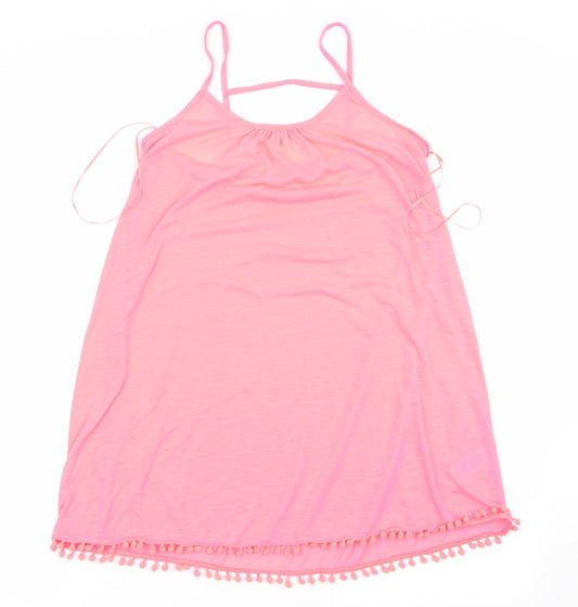 Womens UK Size S Papaya Orange Camisole T-Shirt