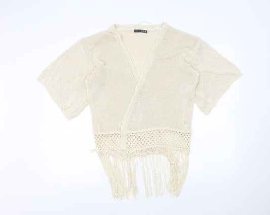 Womens UK Size XS Atmosphere Beige Cardigan Jumper