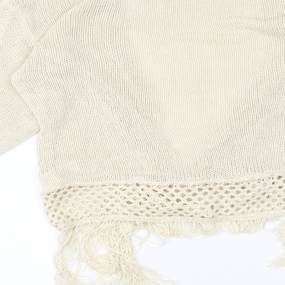 Womens UK Size XS Atmosphere Beige Cardigan Jumper